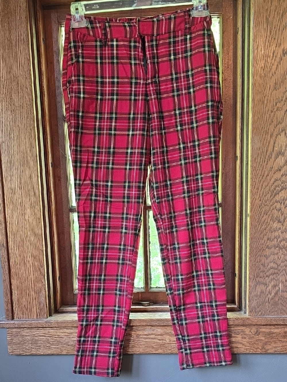 Hot Topic Red Plaid Women's Trousers